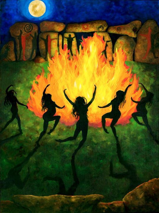 danse autour du feu