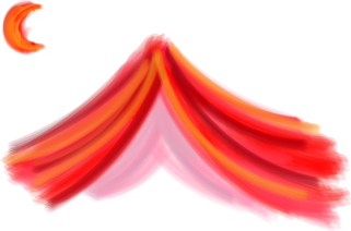 Festival tentes rouges grand